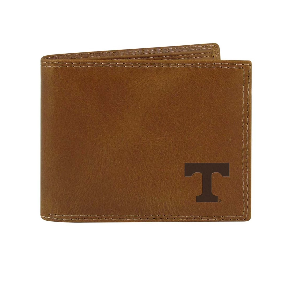 Tan Leather Embossed Passcase Wallet 3 Tan Leather Embossed Passcase Wallet