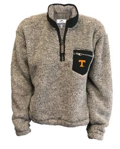 1/4 Zip Flecked Double Plush Fleece