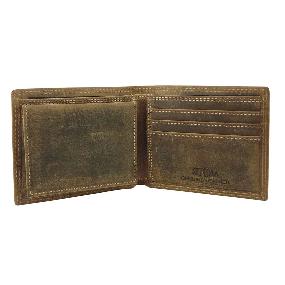 Leather Vintage Tan Bi-fold Wallet 4 Leather Vintage Tan Bi-fold Wallet - Image 2