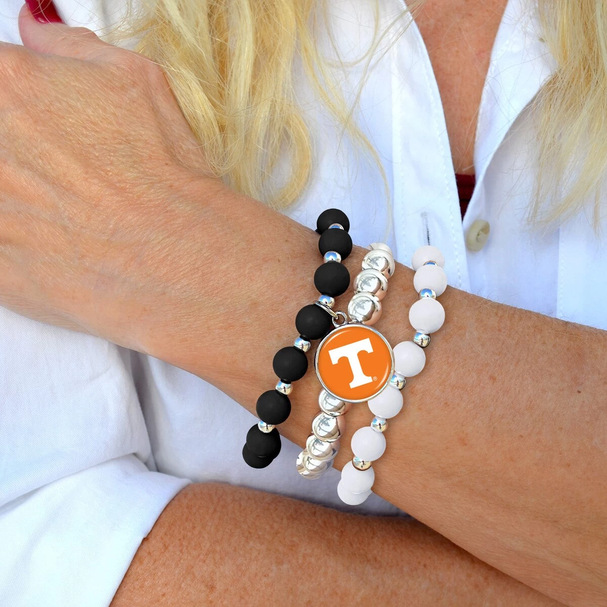 Stacked Silicone Bracelet 4 Stacked Silicone Bracelet - Image 2