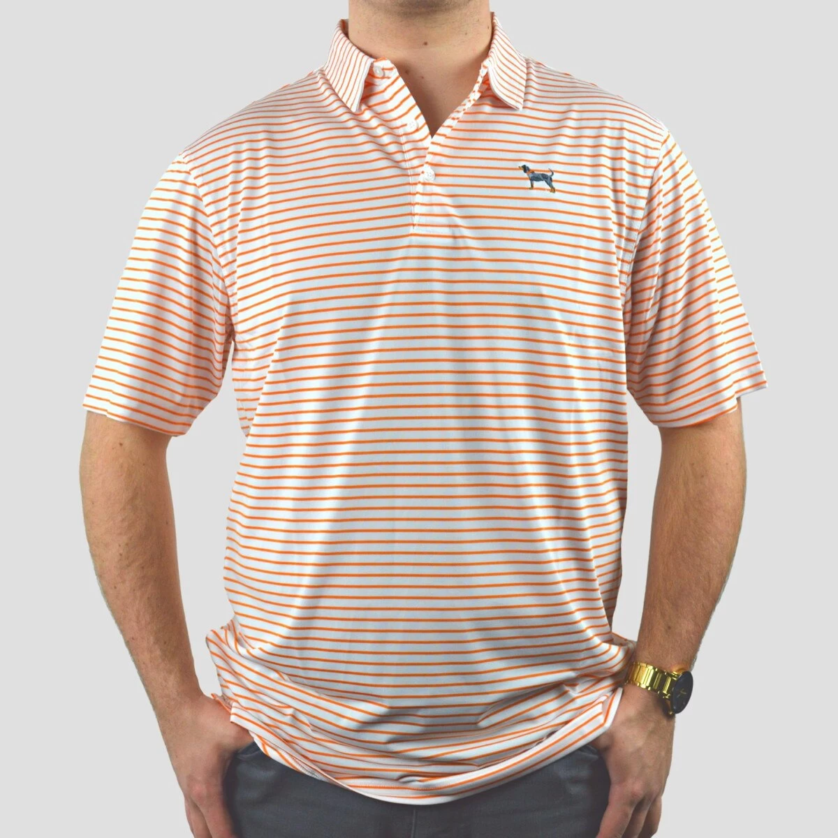 Volunteer Traditions Bluetick Reese Stripe Polo 3 Volunteer Traditions Bluetick Reese Stripe Polo