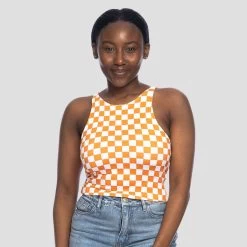 Tennessee Checkerboard Crop Tank