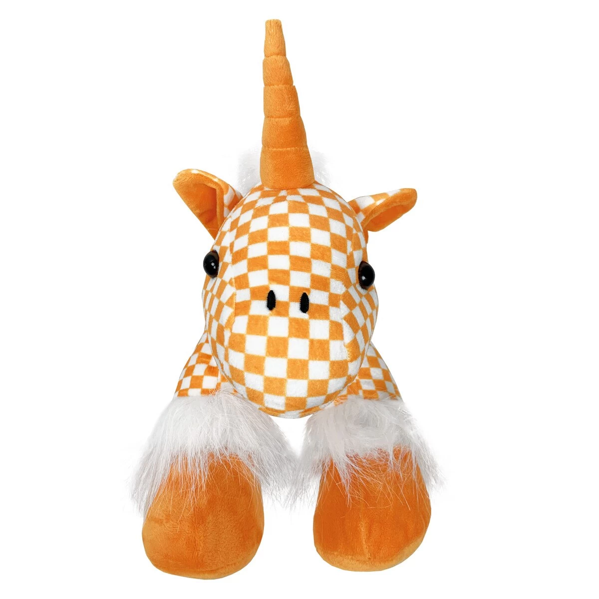 Plush Tennessee Checkerboard Unicorn 4 Plush Tennessee Checkerboard Unicorn - Image 2