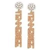 Pearl Bead Cluster Tennessee Earrings 2 Pearl Bead Cluster Tennessee Earrings -Apparel Specialty Shop 497421 01