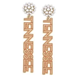 Pearl Bead Cluster Tennessee Earrings